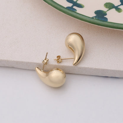 Dew Drop Earrings in 14K Solid Gold