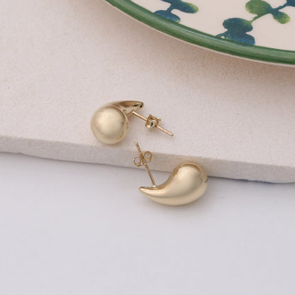 Droplet Earrings 14K Solid Gold